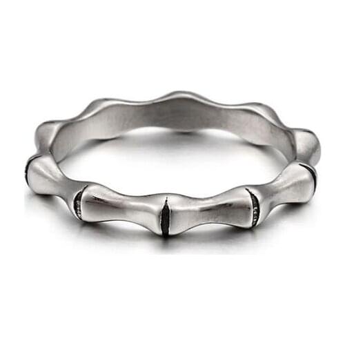 Drop Ship Offer 316L Stainless Steel Ring Ladies Wedding Ring Simple Mini Skull Bone Ring