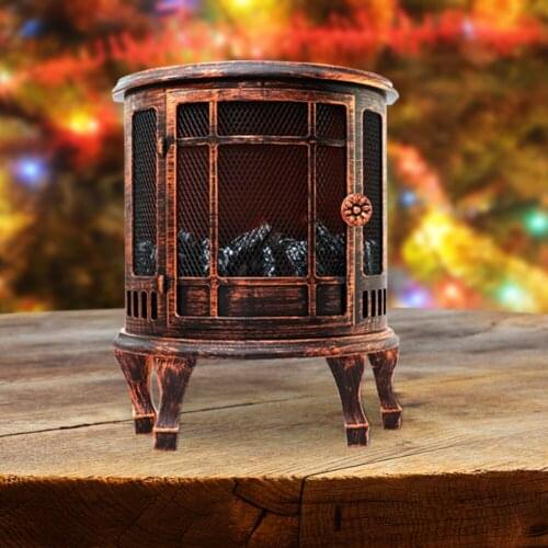 Retro Night Light LED Fireplace Battery USB Powered Christmas Party Ornaments Holiday Party Props Creative Brazier Lamp