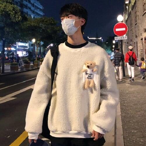 TiLeewon Men's Hoodies With Fur