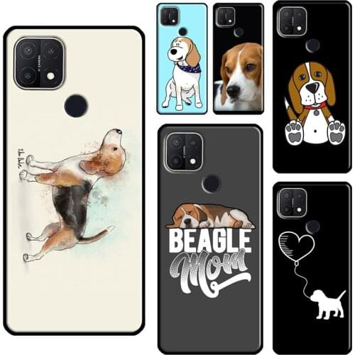 Beagle Dog For OPPO A15 A91 A83 A1K A3S A5S A5 A9 A31 A53 2020 A52 A72 Reno 4 Pro 2 Z F7 Phone Case