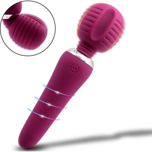 AV Vibrator Sex Toy for Woman G Spot Massager 10 Mode Powerful Magic Wand Clitoris Stimulator Vibrating Dildo Female Sex Product