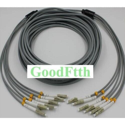 Fiber Armoured armored Patch Cord Jumper LC-LC Multimode 62.5/125 OM1 6 Cores GoodFtth 100-500m