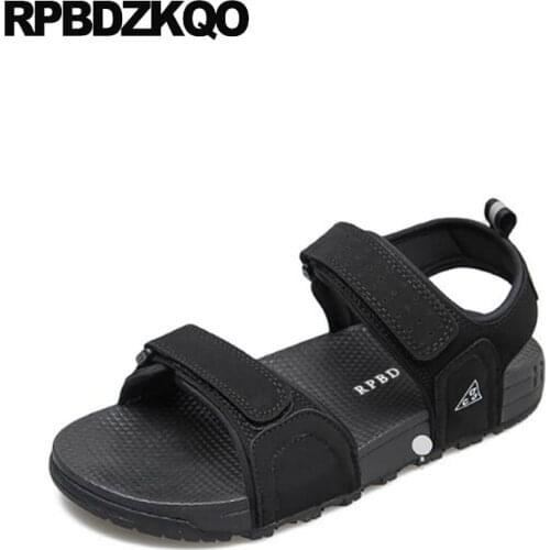 Runway Italian Beach Black Sneakers Sport Plus Size Men Gladiator Sandals Summer 45 Roman Large Purple Shoes Native Nice Leather