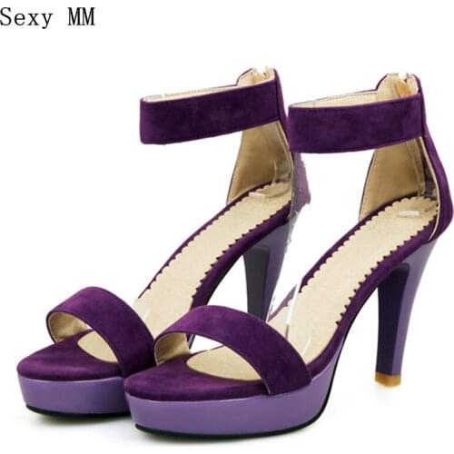 Summer Pumps Women Peep Toe High Heels Party Wedding Platform Gladiator Sandals Woman High Heel Shoes Plus Size 34 - 40 41 42 43