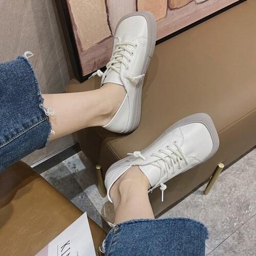 Fashion all-match square toe shallow mouth flat bottom ladies casual shoes comfortable summer 2021 new