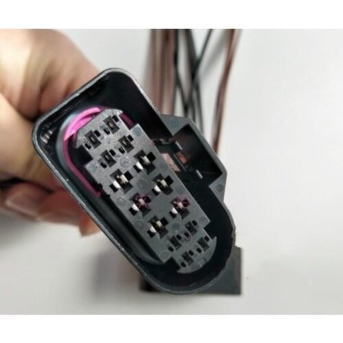 14Pin Car xenon headlight plug harness connector with wire for Audi new A4L OEM NO 8W0 973 737