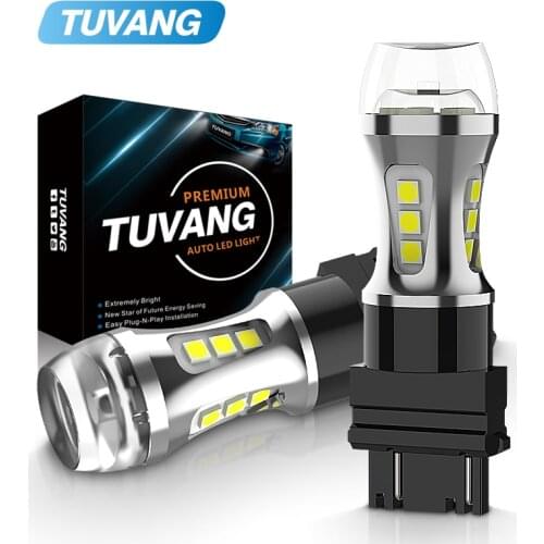 2x P27/7W 3157 3357 3457 Led 6000K Clearance Break Tail Turn Signal Lights Backup Reverse Lamp Car Light Bulbs White Red Yellow