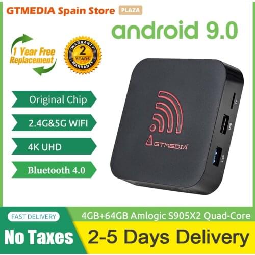 π2020 NEW GTmedia G5 Smart Android TV Box, 4k UHD Set Top Box, 4GB+ 64GB Amlogic S905X2 2.4G&5G WIFI Blutooth 4.0 Media Player