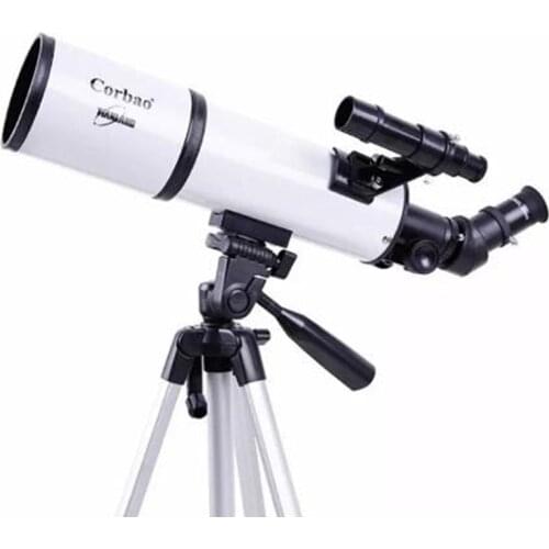 80AZ-PL25 HD Zoom Refractive Astronomical Telescope 80mm Caliber With tripod High Magnification Monoculars