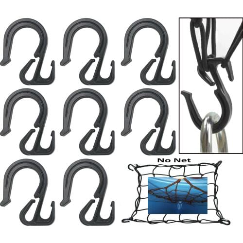 8x Nylon Net Hooks Bungee Cord Hooks Cargo Bungee Net Truck Net Truck Organizer
