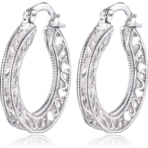 AliExpress Hot European-style silver color fashion pretty women classic retro earring jewelry free shipping