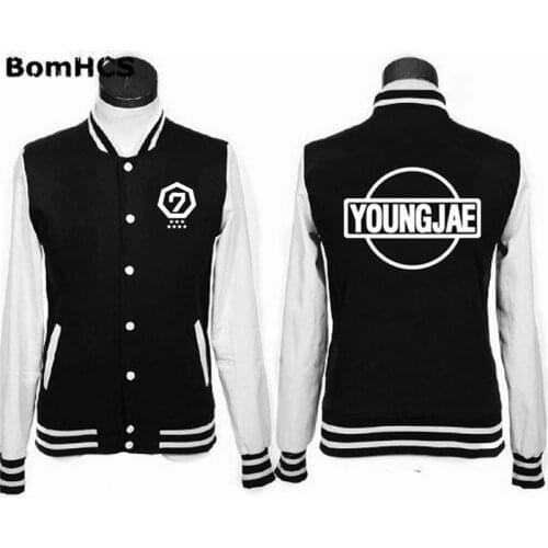 BomHCS GOT7 Uniform Bambam JB JR Mark Youngjae Jackson Baseball Sweatshirt