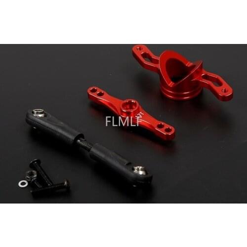 CNC Metal Double Arm Direction Seat (Double-sided Rocker Arm 15T / 17T) Kit Fit for 1/5 Losi 5ive-t Rovan LT King Motor X2