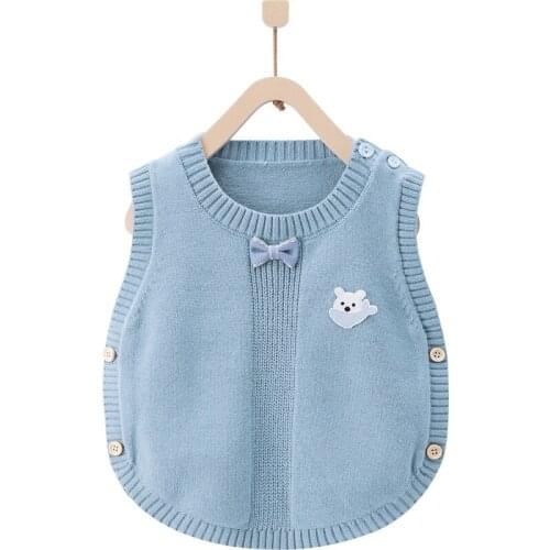 Kids Knit Vest Childrens Clothing Toddler Girl Vest Outerwear for Boy and Girls