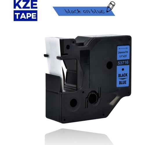 Dymo d1 24mm 53716 black on blue label tapes Ribbon compatible Dymo D1 label printer for Dymo Label Printer DYMO LM160 LM280