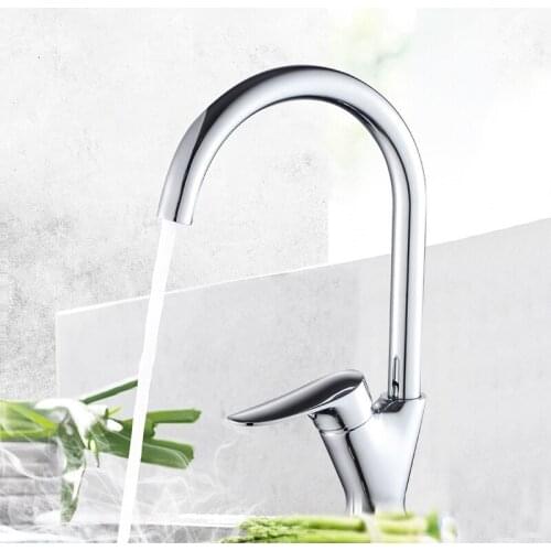 Kitchen Faucet 360 Degree Swivel Spout Sink Tap Cold and Hot Water Mixer Tap Waterfall Tap Wash Basin Bath Faucet Single Handle