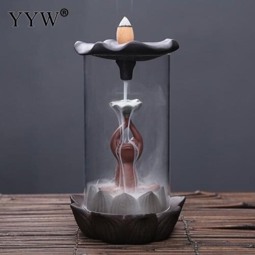 Backflow Incense Burner Decoration Lotus Orb Lantern Lotus Frog Incense Burner Creative For Home Or Office Incense Stick Holder