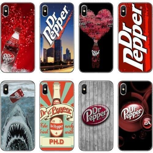 Dr Pepper soft silicone Phone Case For iPhone 8 7 6 6S Plus 11 Pro XS Max XR X 5 5S SE 4S 4 iPod Touch 5 6