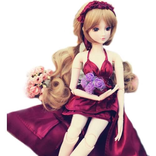 [wamami] W01# Claret/Red Wine Dress/Outfit/Clothes 1/3 SD AOD DZ BJD Dollfie