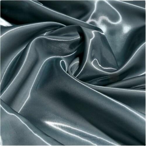 Width 57'' Solid Color Fashion Smooth Reflective Satin Fabric By The Half Yard For Windbreaker Down Jacket Suit Shirt Material