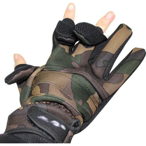 Hot High Quality Upgraded Version Fishing Gloves Top Quality Outdoor Sports Anti Slip Thicken Camouflage Full Finger Accessories