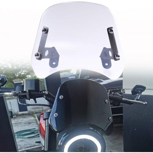 Clear ABS Plastic Windshield Protector Fairing Motorcycle Front Windshield Windscreen Wind Deflector For Benelli Leoncino 250