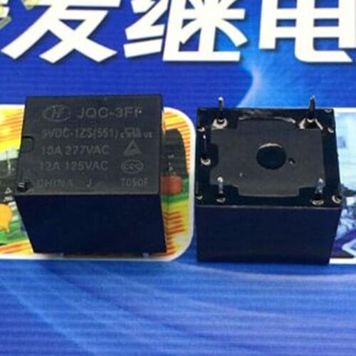 JQC-3FF-009-1ZS 9VDC 10A 277VAC DIP5 T73 HONGFA RELAY 1 From C, New and original 5pcs/lot