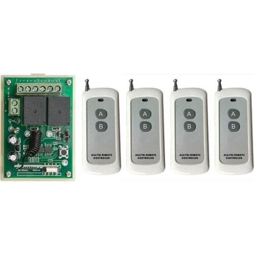 DC12V 2CH 500m Long Range RF Wireless Remote Control Relay Switch Security System tubular motor garage door shutters/ lamp