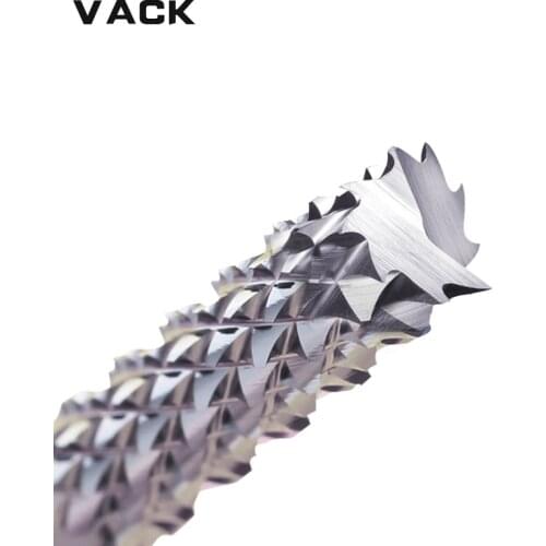 VACK Carbide Tungsten Corn teeth cutting 3.175/4/6mm milling bits end CNC PCB Milling bits cutter for Engraving machine