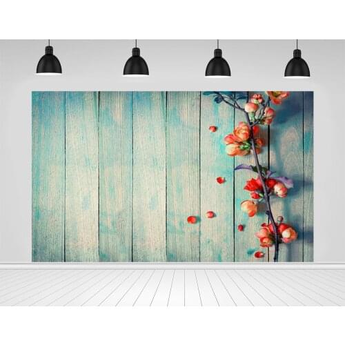 Scopiso Planks Backdrops Green Wooden Board and Roses Photographic For Photo Studio Decoration Props Photography Backgrounds