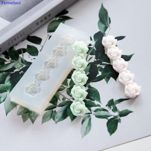 Single Hole Long Flower Handmade DIY Silicone Mold Chocolate Silicone Mold Silicone Soap Mold Fondant Cake Mold Cake Decors