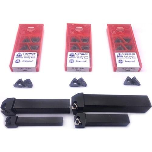 SER1212H16 / SER1616H16 / SER2020K16 + 16ER 11.5 NPT 14NPT 18NPT BAM Lathe Cutter External Threaded Tools Thread Turning Holder