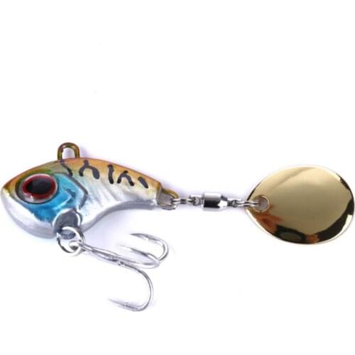 New Rotating Metal VIB Vibration Bait Spinner Spoon Fishing Lures 7/13/16/21g Jigs Trout Winter Fishing Hard Baits Tackle Pesca