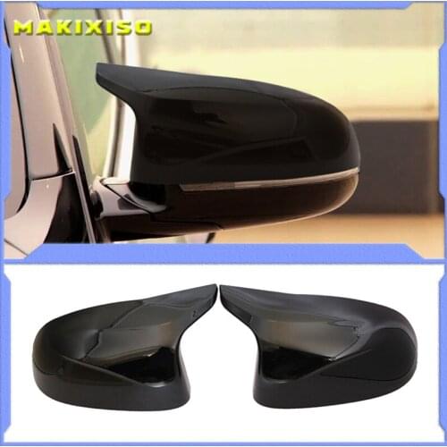 High Quality Painted Car for BMW F15 X5 2014-2018 M Style Rearview Mirror Cover Caps Glossy Black Replacement