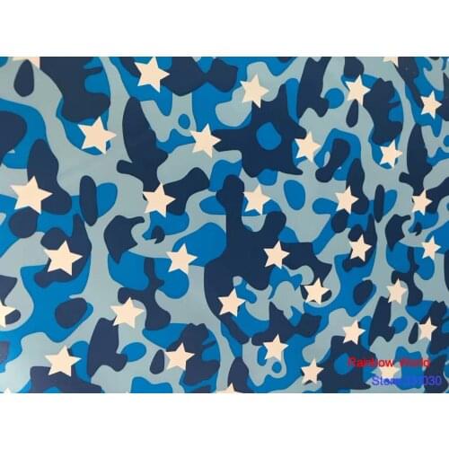 High Quality star pattern Faux PU Leather fabric for DIY sewing sofa table shoes bags bed material(1 yard)
