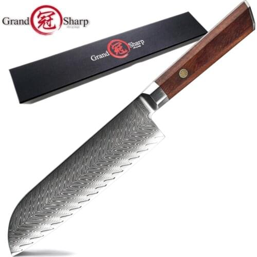 Japanese Santoku Knife Chef Kitchen Knives 67 Layers Damascus Steel Cooking Tools Cutlery Cookware ECO Friendly Product NEW