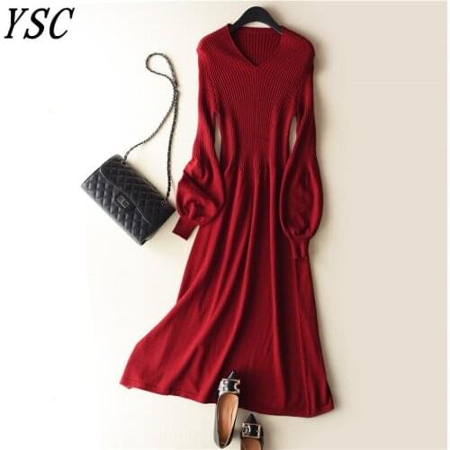 Yunshucloset Fashionable Knitted Dresses