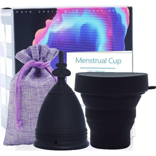 Women Menstrual Cup Sterilizer Foldable Sterilizing Silicone Cup Feminine Hygiene Lady Cup Sterilizer For Menstrual Period