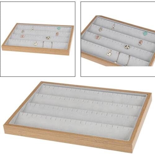 Earrings Organizer Ear Studs Jewelry Display Stand Holder Rack Showcase Plate Fashion Jewelry Box Case