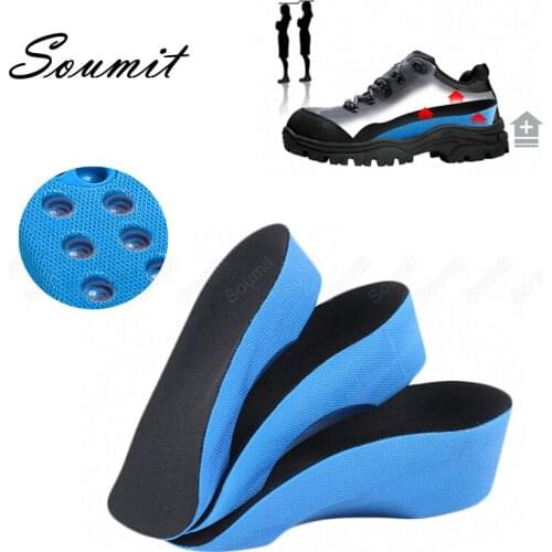 Height Increasing Insoles for Women Men Flat Foot Arch Support Shoes Pads U-shape Heel Cup Comfortable Increased Inserts Cushion