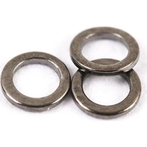10/20/50pcs SMALL OVAL-TIPPET RINGS O-ring- Rio Leader Fly Fishing 2mm Stainless Steel Fishing Accessories