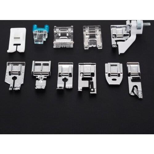 11pcs/set Multi Function Domestic Sewing Machine Presser Foot Accessories For Sewing Machine Arts Crafts Sewing Apparel Fabric