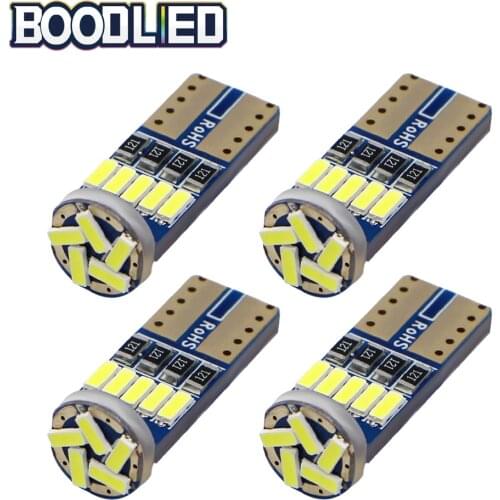 T10 W5W LED Bulb Canbus White 4014 15 SMD Led Car Light 194 168 Light Bulbs DC 12V Wedge Lamp Sign Trun Light High quality 4pcs