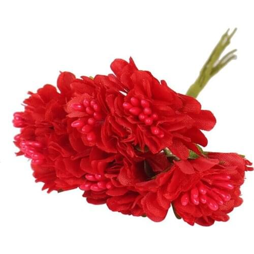 5/12/70/90pcs Fake Flowers Dried Flower Artificial Flowers Bouquet Stamen Berries Bundle DIY
