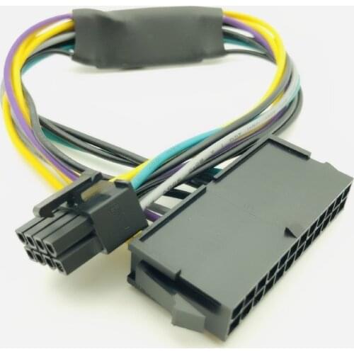 24 Pin to 8 Pin ATX PSU Power Adapter Cable Compatible with DELL Optiplex 3020 7020 9020 Precision T1700 12-inch(30cm) for Dell