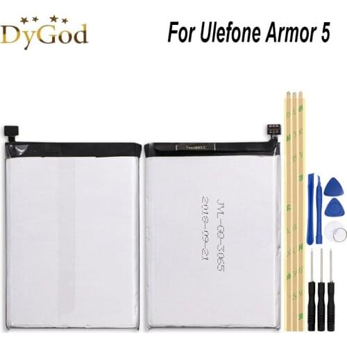 DyGod 5000mAh For Ulefone Armor 5 Battery for Ulefone Armor 5 High Quality mobile phone Battery with Tools