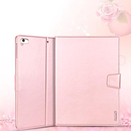 Hanman Mill Sheepskin Leather Case for Apple iPad Air 10.5 2019 Business Holder stand with Wallet Card Slot Case Cover