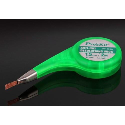 Dispenser Solder Remover Vacuum Sucker Desoldering Desoldering Wick Braid Solder Wick Remover Sucker with Thumb Wheel 1pcs