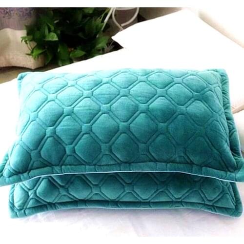 1pc/2pcs flannel fleece coral pillowcase cover on bedding Warm and comfortable Home Decoration Pillow case Covers