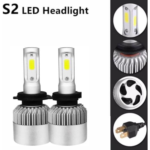 FUXUAN 72W 8000LM 6500K H4 H1 H3 Turbo LED Car Headlight H7 H8 H9 H11 H27/880/881 9005 HB3 9006 HB4 9007 Led Fog Light Bulb
